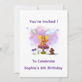 Convites Fairy Garden Birthday Invitation