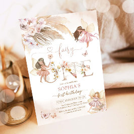 Convites Fairy ONE Pampass 1st Birthday Invitation