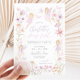 Convites Fairy primeiro aniversario Invite Fairy First Part