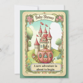 Convites Fairy Tale Castle Baby Shower Invitation