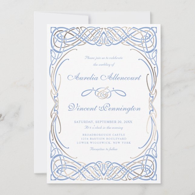 Convites Fairy Tale Fantasy Storybook Weding (Frente)