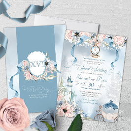 Convites Fairy Tale Princess Cinderella Sweet 16 Aniversári