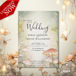 Convites Fairy Tale Woodland Fairycore Romance