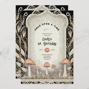 CONVITES FAIRYCORE FAIRYTALE BABYSHOWPRIMEIRO ANIVERSARIO Q