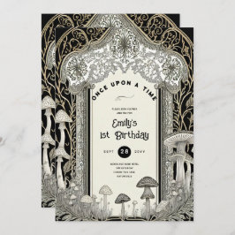 CONVITES FAIRYCORE FAIRYTALE BABYSHOWPRIMEIRO ANIVERSARIO Q