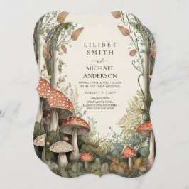 Convites FAIRYCORE WEDDING Vintage Nature Loving Fairytale