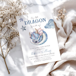 Convites Fairytale Dreamy Dragon Chá de fraldas