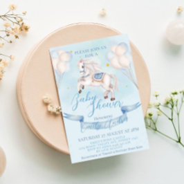 Convites Fairytale Pony Star Chá de fraldas dos Balões