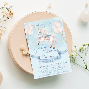 Convites Fairytale Pony Star Chá de fraldas dos Balões