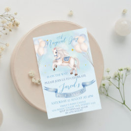 Convites Fairytale Pony Star primeiro aniversario