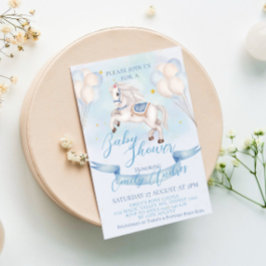 Convites Fairytale Pony Stars Chá de fraldas dos Balões