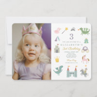 Fairytale Princess Dragon Foto Birthday