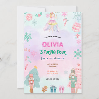 Convites Fairytale Princess Girl Birthday