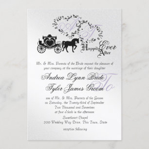 Convites Fairytale Wedding Carruagem Silver