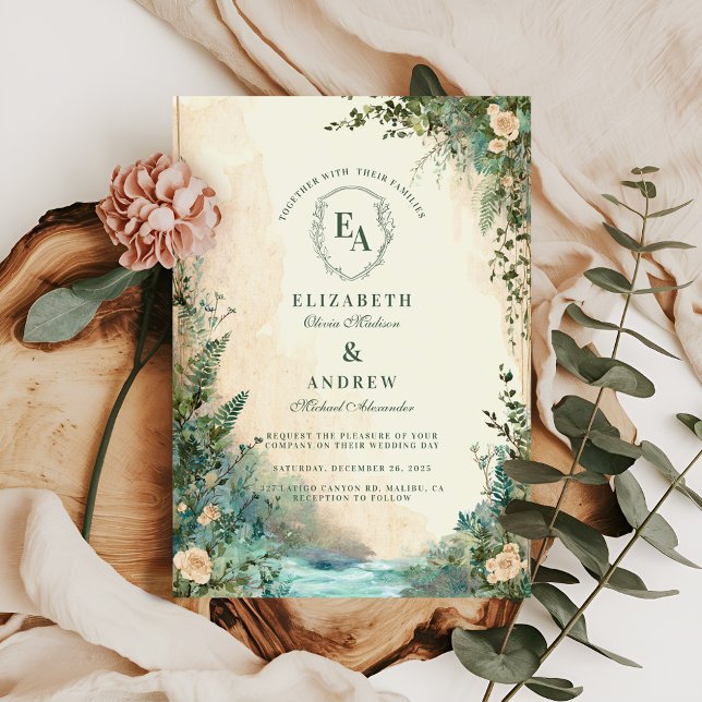 Convites Fairytale Woodland Outdoor Boho Wedding (Criador carregado)