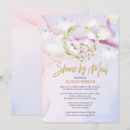 Convites Fairytalt Forest Rabbit Pink | Chá de fraldas Por 