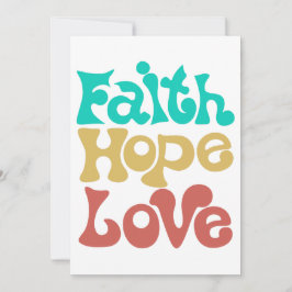 Convites Faith Hope Love