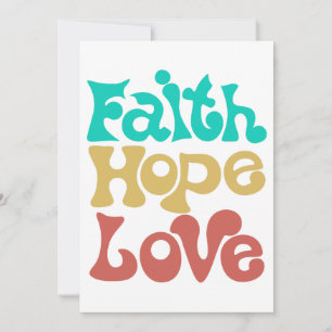 Convites Faith Hope Love