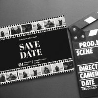 Faixa de Filme Foto Divertida Colagem Salvar a Dat