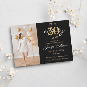 Convites fala trinta comigo, foto de aniversário de 30 anos