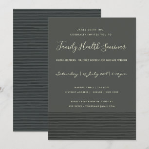 CONVITES FALAR EVENTO SEMINÁRIO DE LINHA DE ESQUETA PRETA 