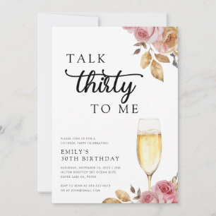 Convites Fale 30 comigo, aniversário de 30 anos