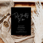 Convites Fale 30 para mim aniversário de 30 anos moderno ch<br><div class="desc">Conversar 30 para mim aniversário de 30 anos moderno de chic</div>