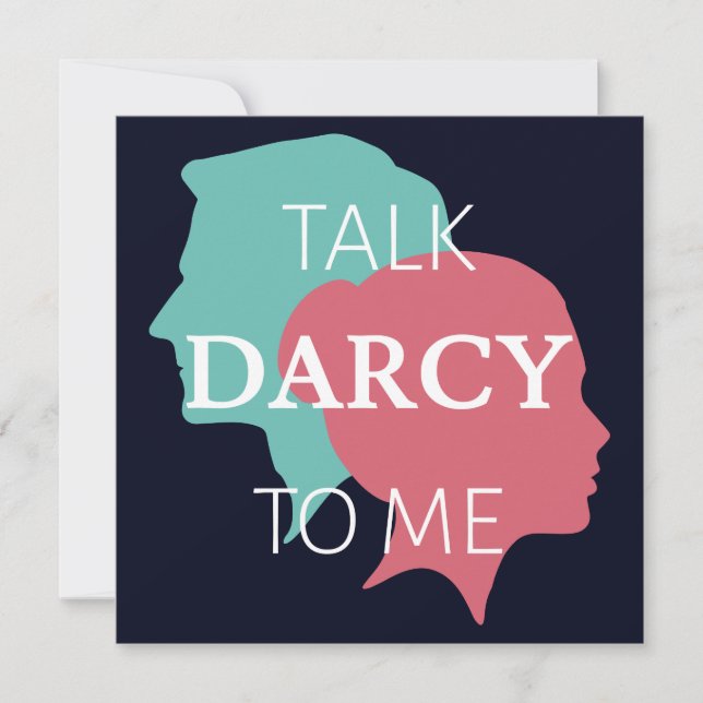 Convites Fale comigo Darcy IV (Frente)