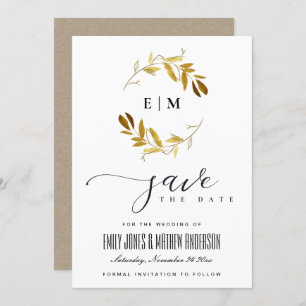 CONVITES FALHA AMARELA DOURADA WATERCOLOR DE ÁGUA SALVE A D