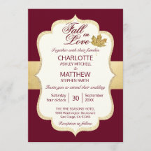 Fall Autumn Burgundy CAIR Dourado NO CASAMENTO DE 