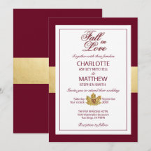 Fall Autumn Burgundy CAIXA Dourada EM CASA DE AMOR