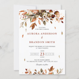 Convites Fall Autumn Deixa O País Russo Boho Casado Em