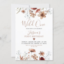 Convites Fall Boho Nosso Pequeno Selvagem Está Virando Um I