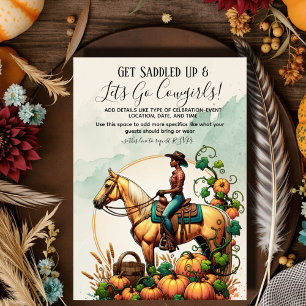 Convites Fall Cowgirl