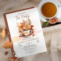 Fall Floral Cottage Teacup Birthday Tea Party