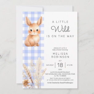 Convites Fall Forest Bunny Cub Pampas Baby Boy Chá