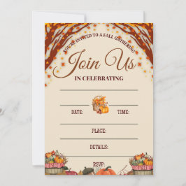 Convites Fall Gathering Celebration Design