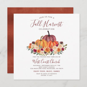 Convites Fall Harvest Party, Fall Fest, Fall Community Fall