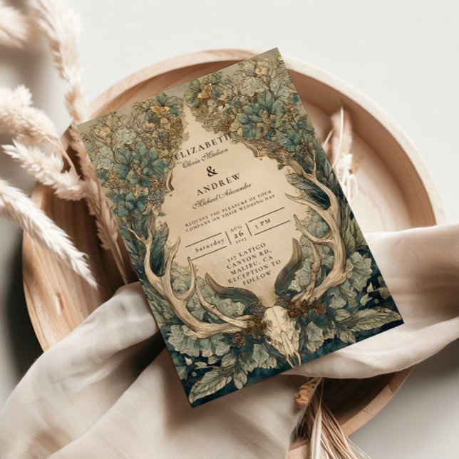 Convites Fall Harvest Woodland Wedding (Criador carregado)