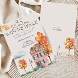 Convites Fall Housearming Party | Aquarela de outono