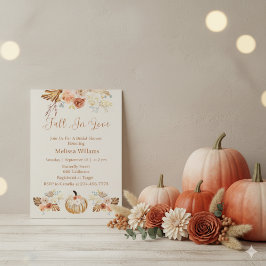 Convites Fall In Love Boho Terracotta Autumn Bridal Shower