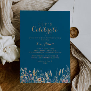 Convites Fall Meadow Wild Floral Vamos Celebrate Party