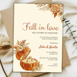 Convites Fall themed engagement party Invitation