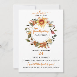 Convites Fall Wreath Sunflower Thankington