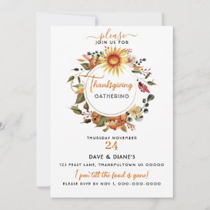 Convites Fall Wreath Sunflower Thankington