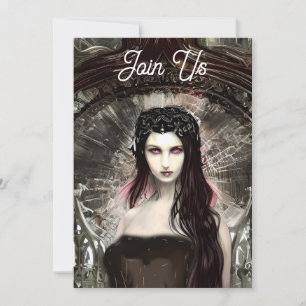 Convites Fallen Angel   Arte Escura   Festa de Halloween