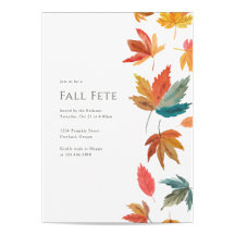 Falling Leaves Autumn Party