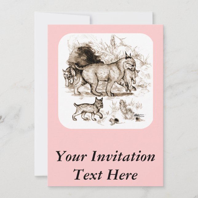 Convites Família Bobcat (Frente)