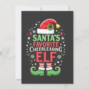 Convites Família de Elfo de Torcida Favorito do Papai Noel 
