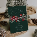 Convites Família Elegante ou Festa de Natal do Office Verde<br><div class="desc">Convite Verde para Festa do Dia de Natal da Elegante Ver coleção correspondente em Niche e Nest Store</div>